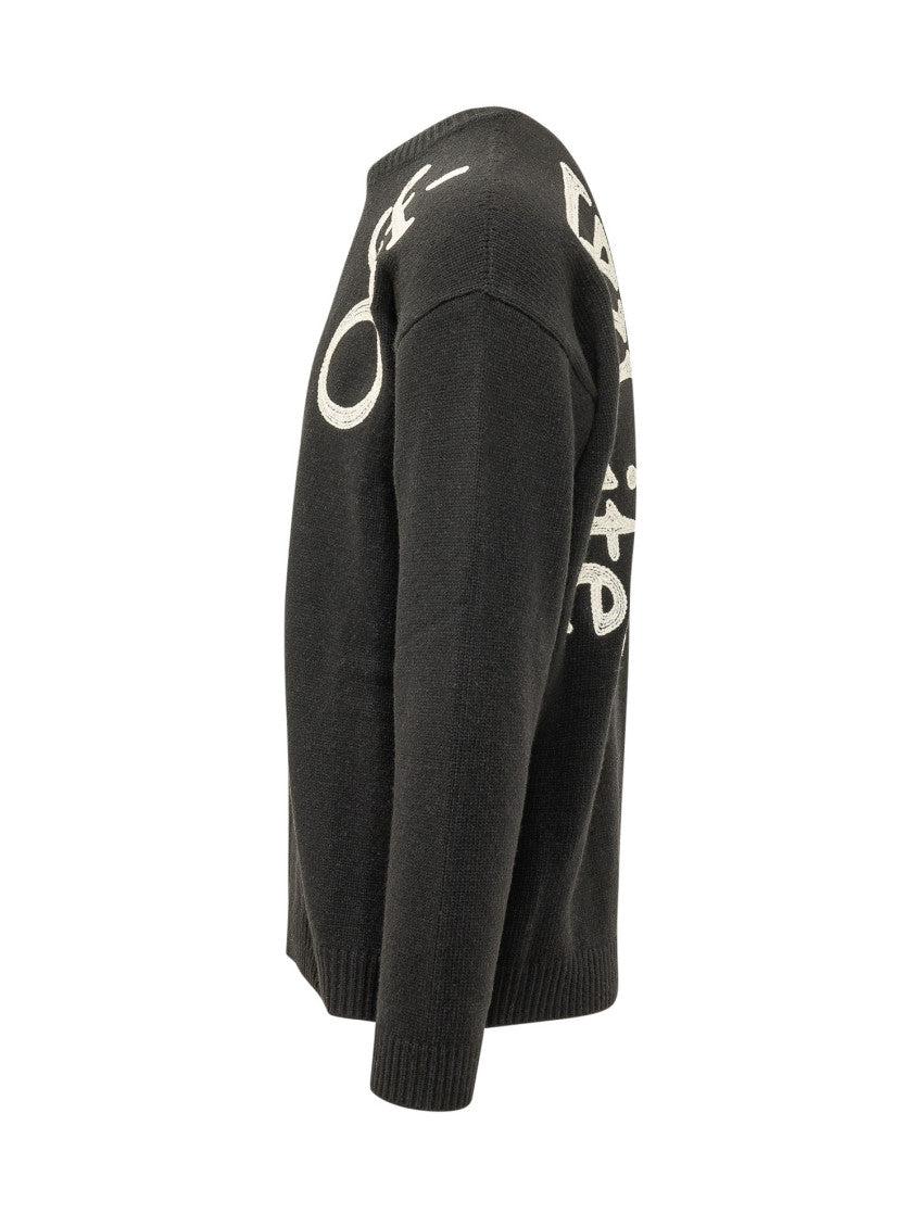 Black Crew Neck Sweater 3