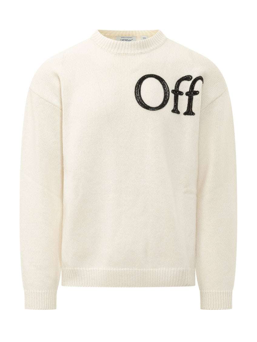 Off White Crew Neck Sweater 1