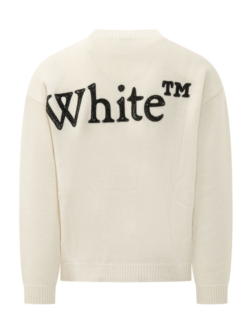 Off White Crew Neck Sweater 2