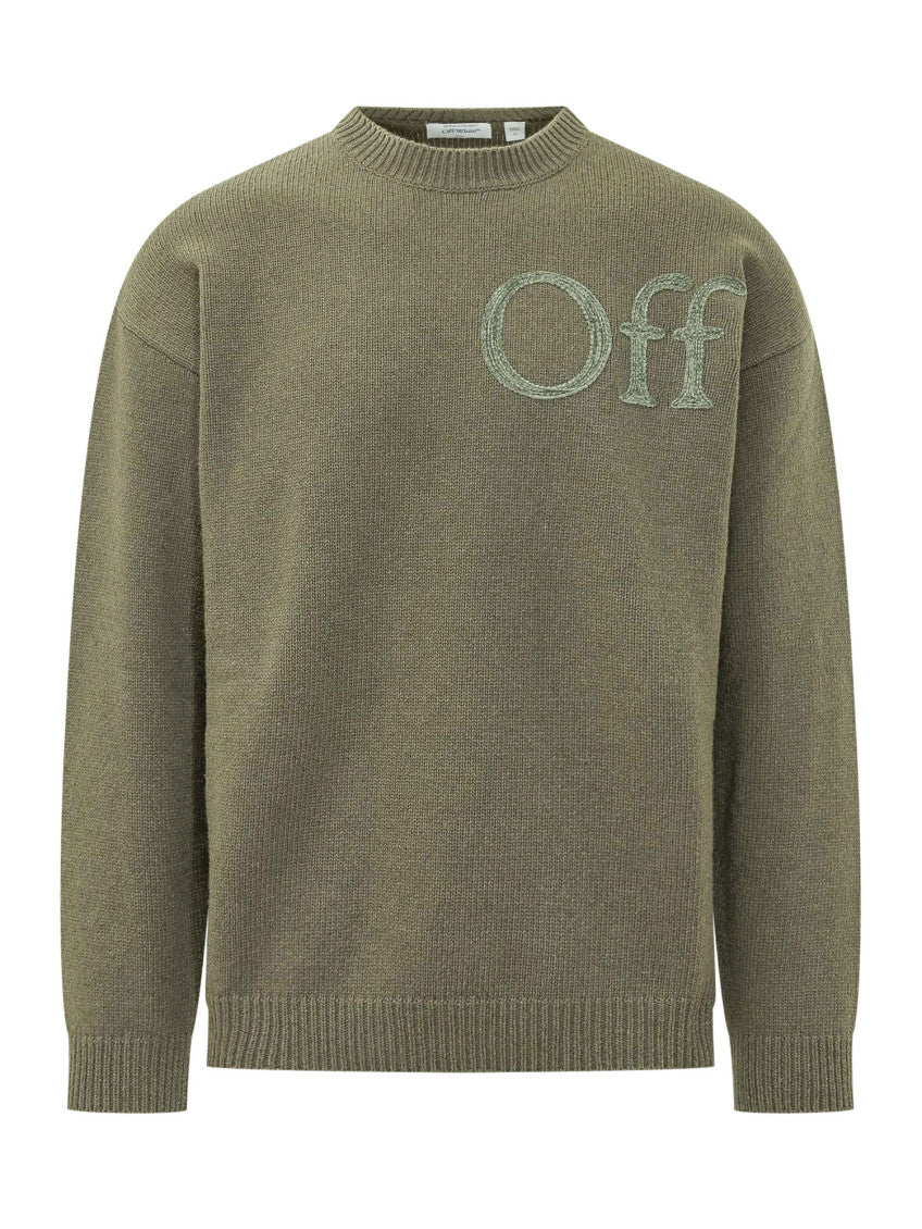 Olive Crew Neck Sweater 1