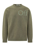 Olive Crew Neck Sweater 1