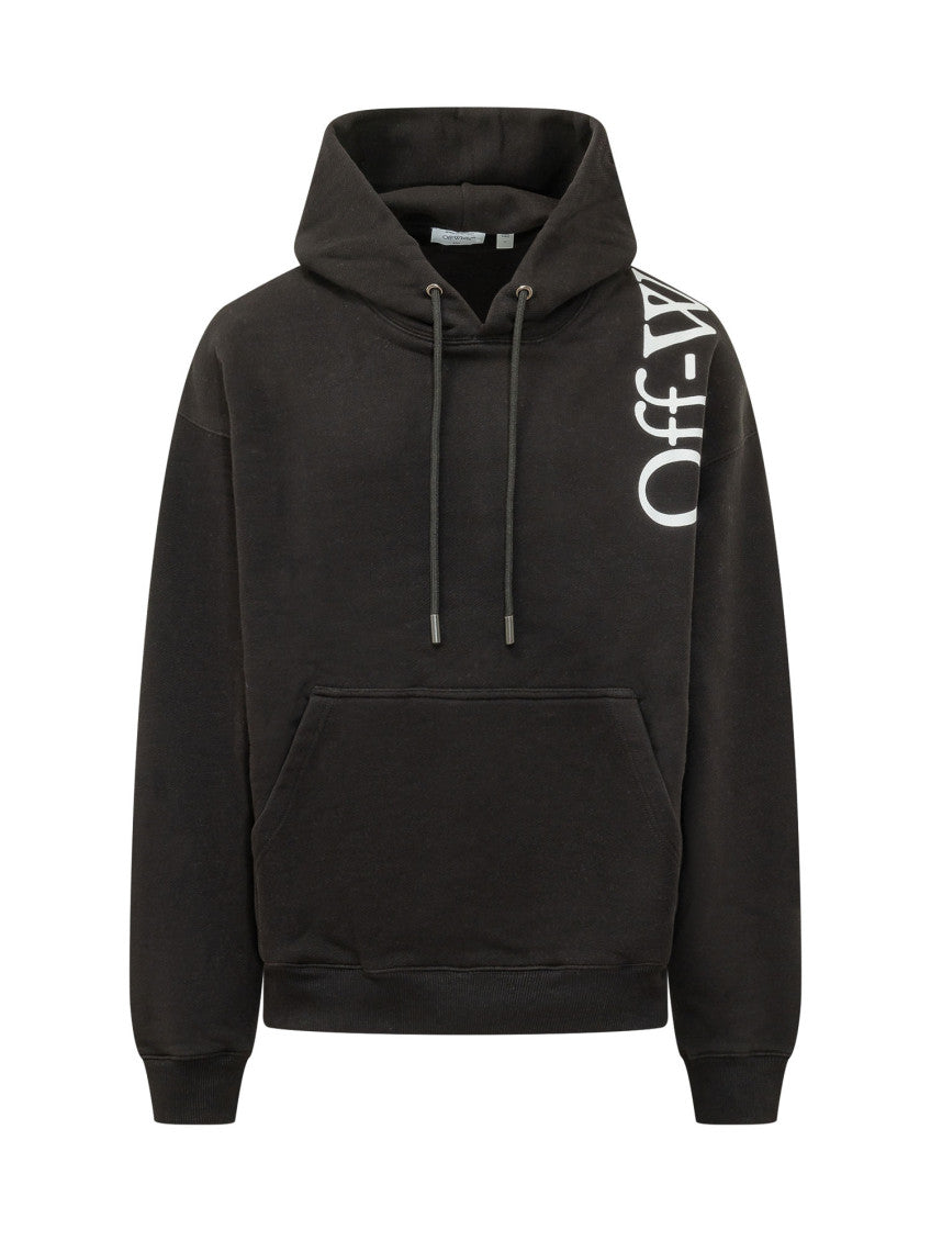 Black Logo Relaxed Hoodie 1