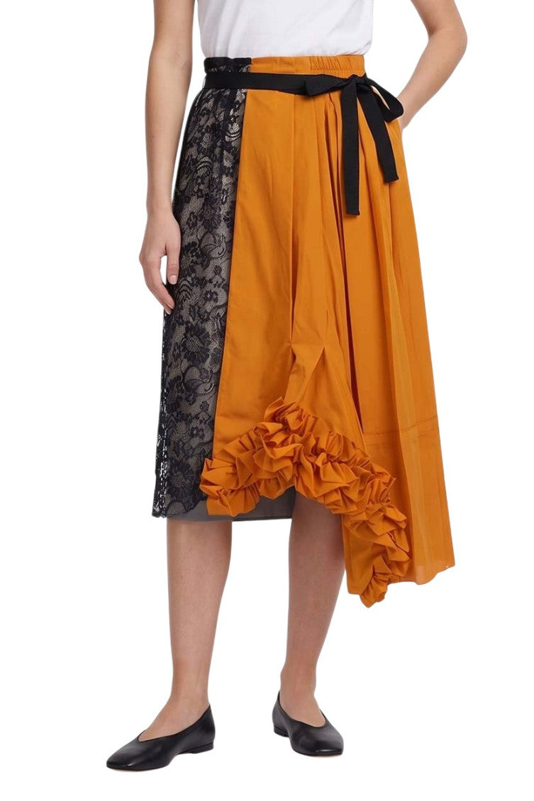 Multicolor Lace Midi Skirt 3