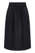 Black Chevron Midi Skirt 1