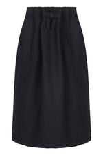 Black Chevron Midi Skirt 1
