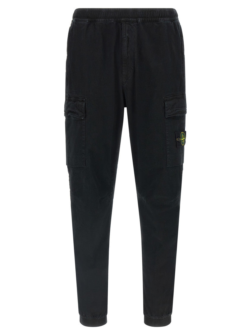 Black Tapered Cargo Pants 1