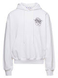 White Graphic Regular Hoodie 1
