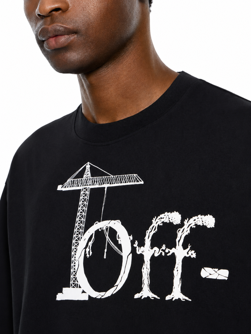 Black Crew Neck T-Shirt 3