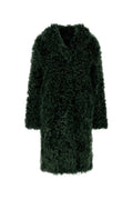 Green Textured V Neck Jacket 1