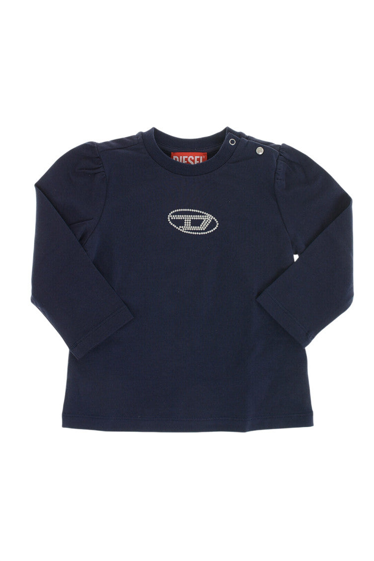 Baby Girls Navy Blue Logo T-Shirt 1
