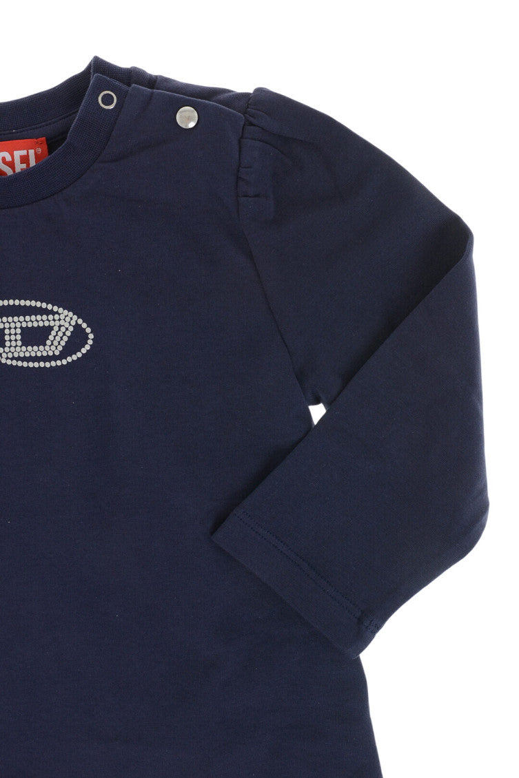 Baby Girls Navy Blue Logo T-Shirt 3