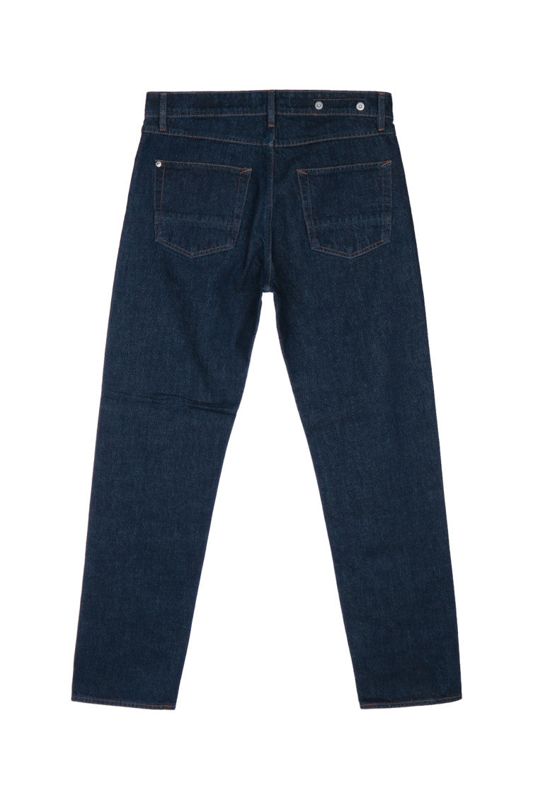 Blue Straight Mid Rise Jeans 2