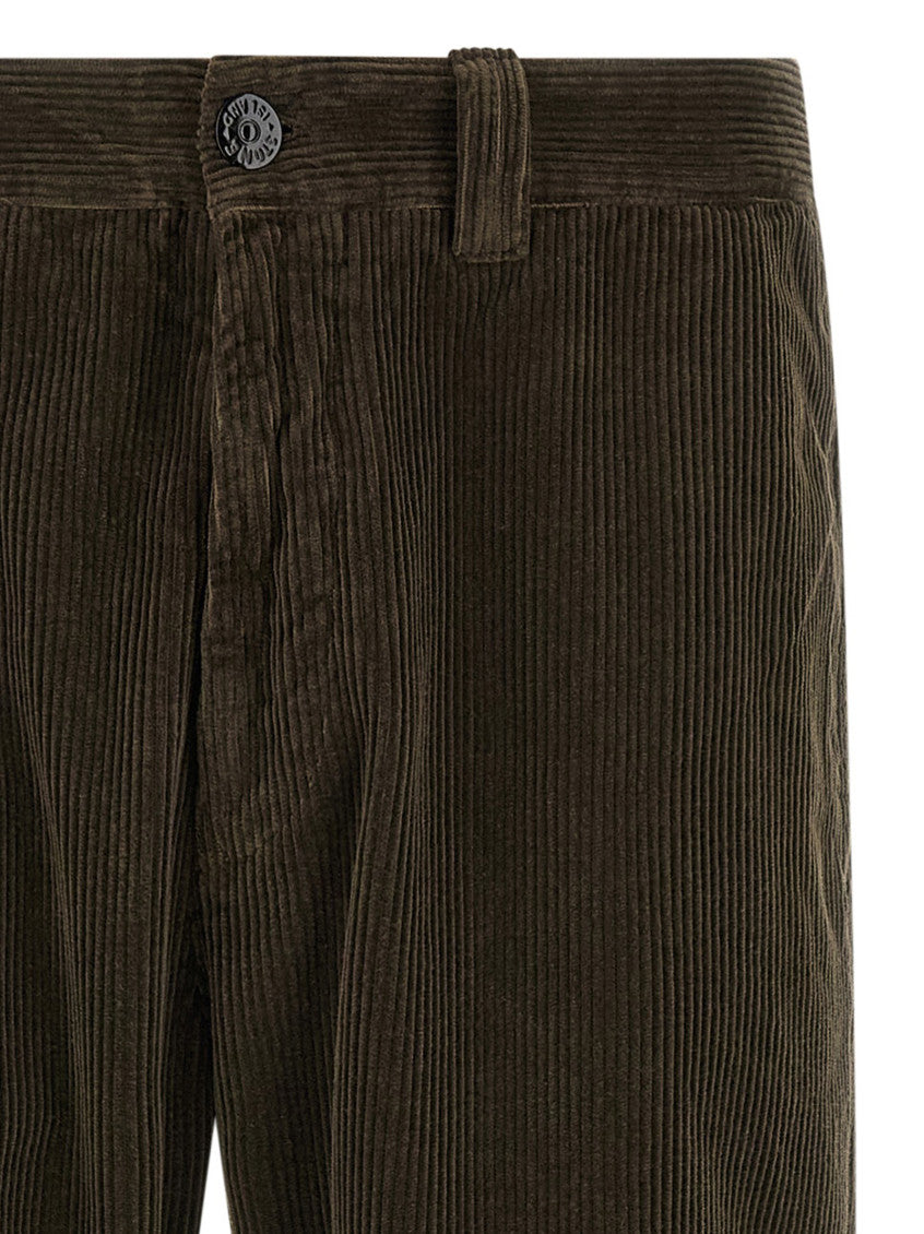 Grey Regular Corduroy Pants 3