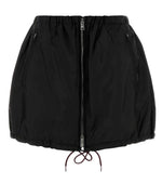 Black Solid Mini Skirt 1