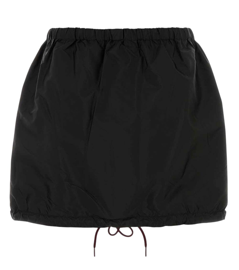 Black Solid Mini Skirt 2
