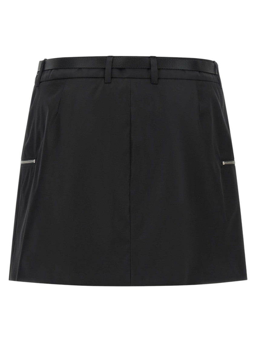 Black Solid Mini Skirt 2