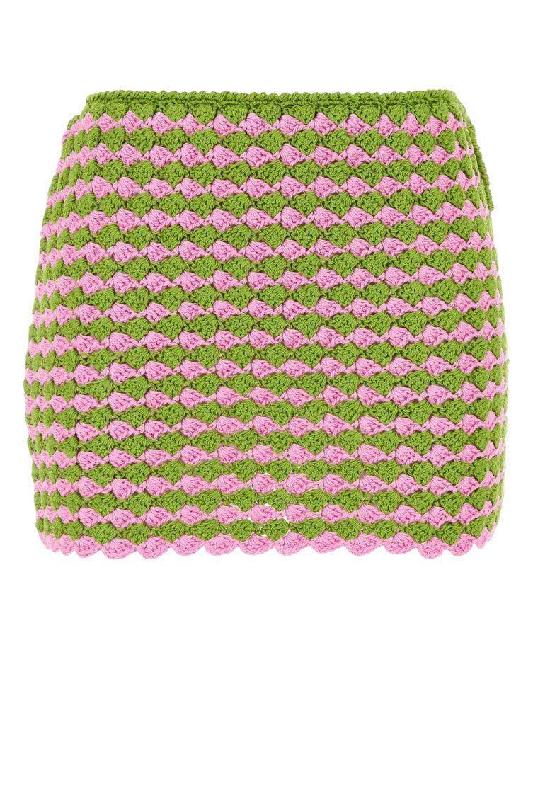 Multicolor Crochet Mini Skirt 1