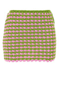 Multicolor Crochet Mini Skirt 1
