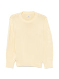 Beige Knitted Crew Neck Sweater 1