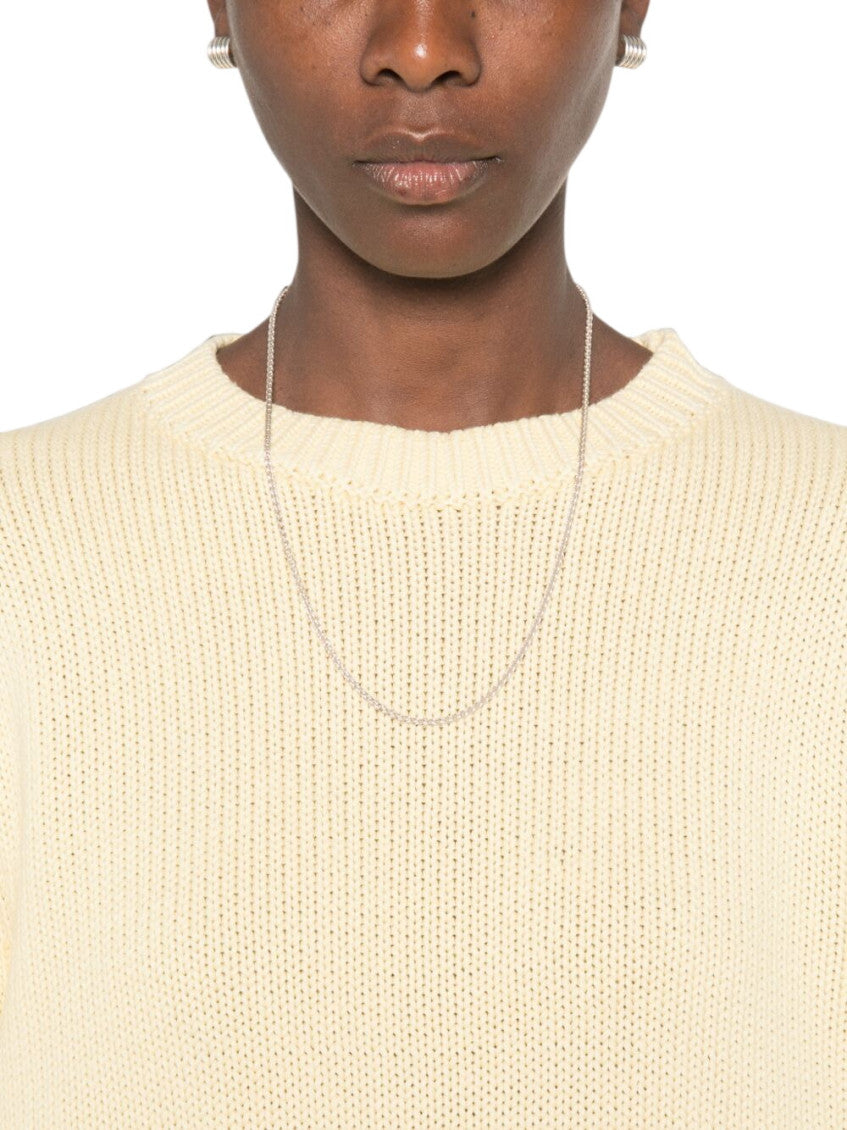 Beige Knitted Crew Neck Sweater 5