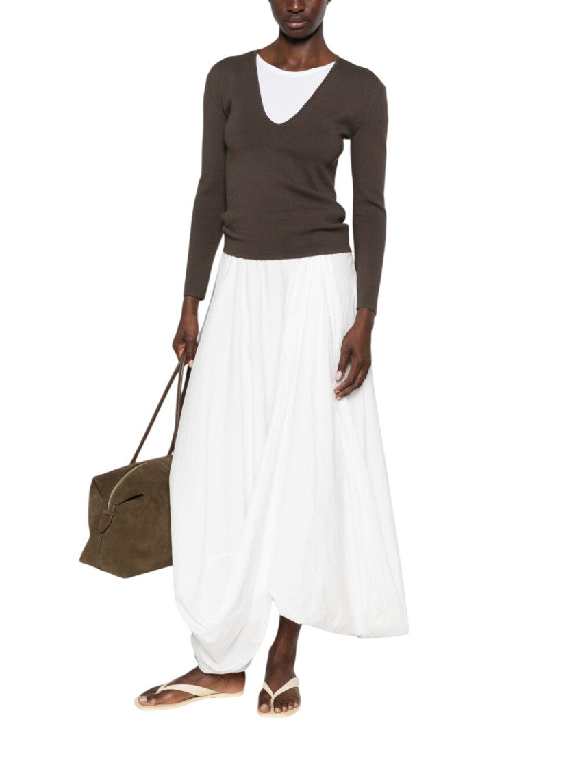 Brown V Neck Sweatshirt 2