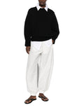 Black Cotton oversized sweater 1