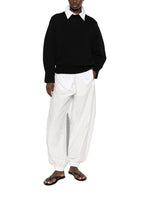 Black Cotton oversized sweater 1