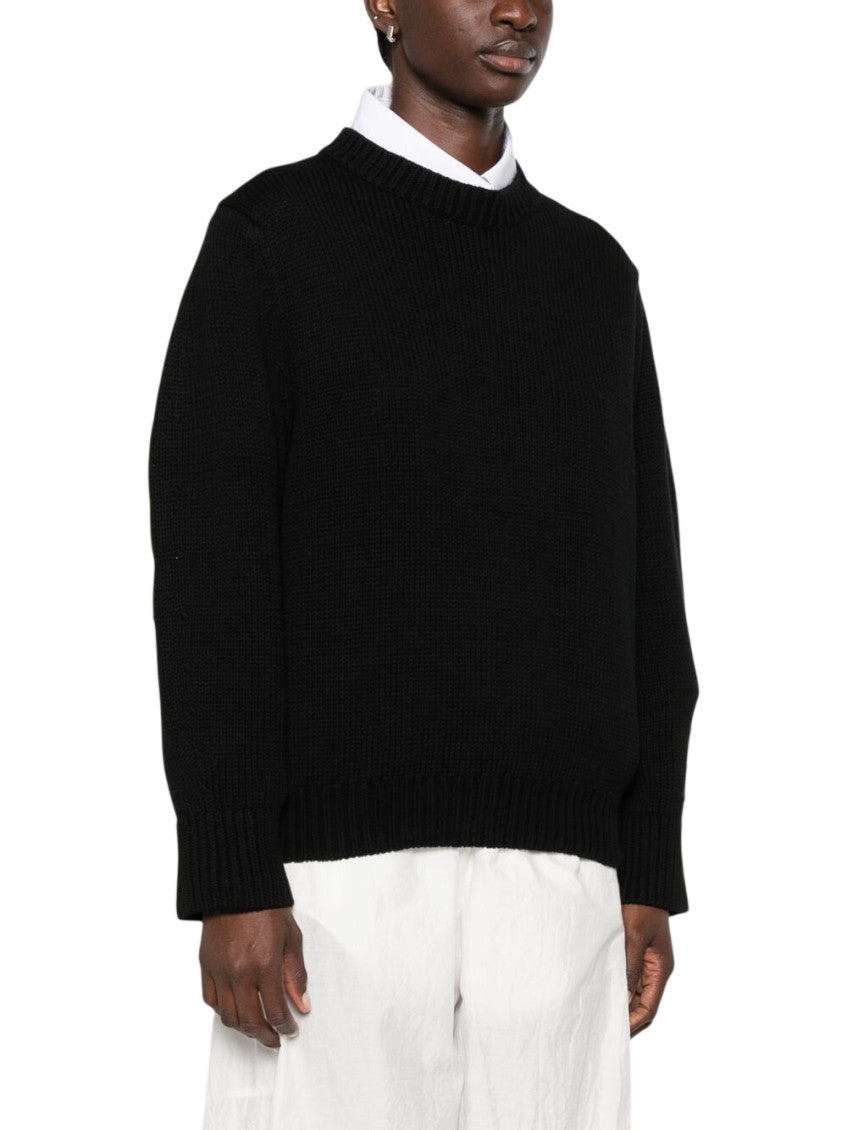 Black Cotton oversized sweater 3