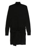 Black Solid Turtle Neck Sweatshirt 1