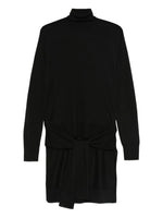 Black Solid Turtle Neck Sweatshirt 1
