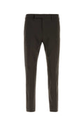 Dark Brown Slim Trousers 1