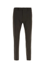 Dark Brown Slim Trousers 1