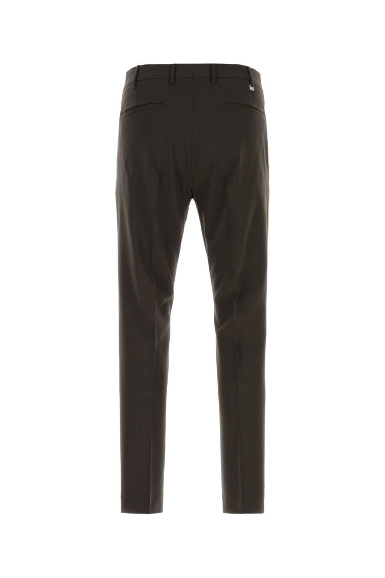 Dark Brown Slim Trousers 2