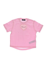 Girls Pink Embellished T-Shirt 1
