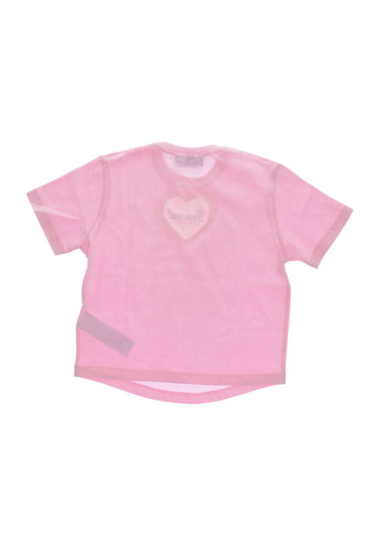 Girls Pink Embellished T-Shirt 2