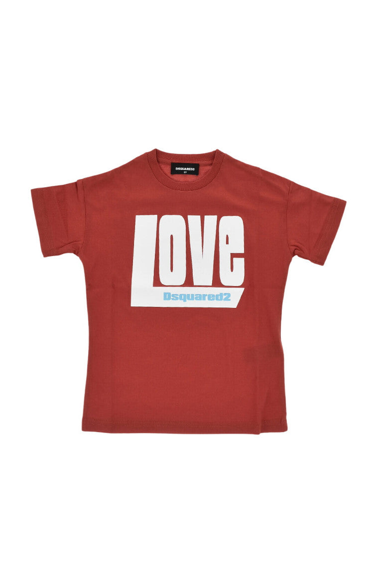 Girls Red Graphic T-Shirt 1