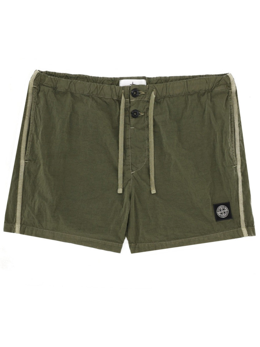 Green Drawstring Swim Shorts 1