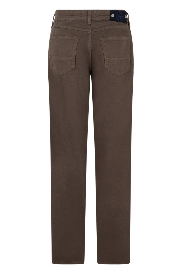 Brown Straight Mid Rise Jeans 2
