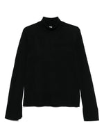 Black Solid Turtle Neck Sweater 1