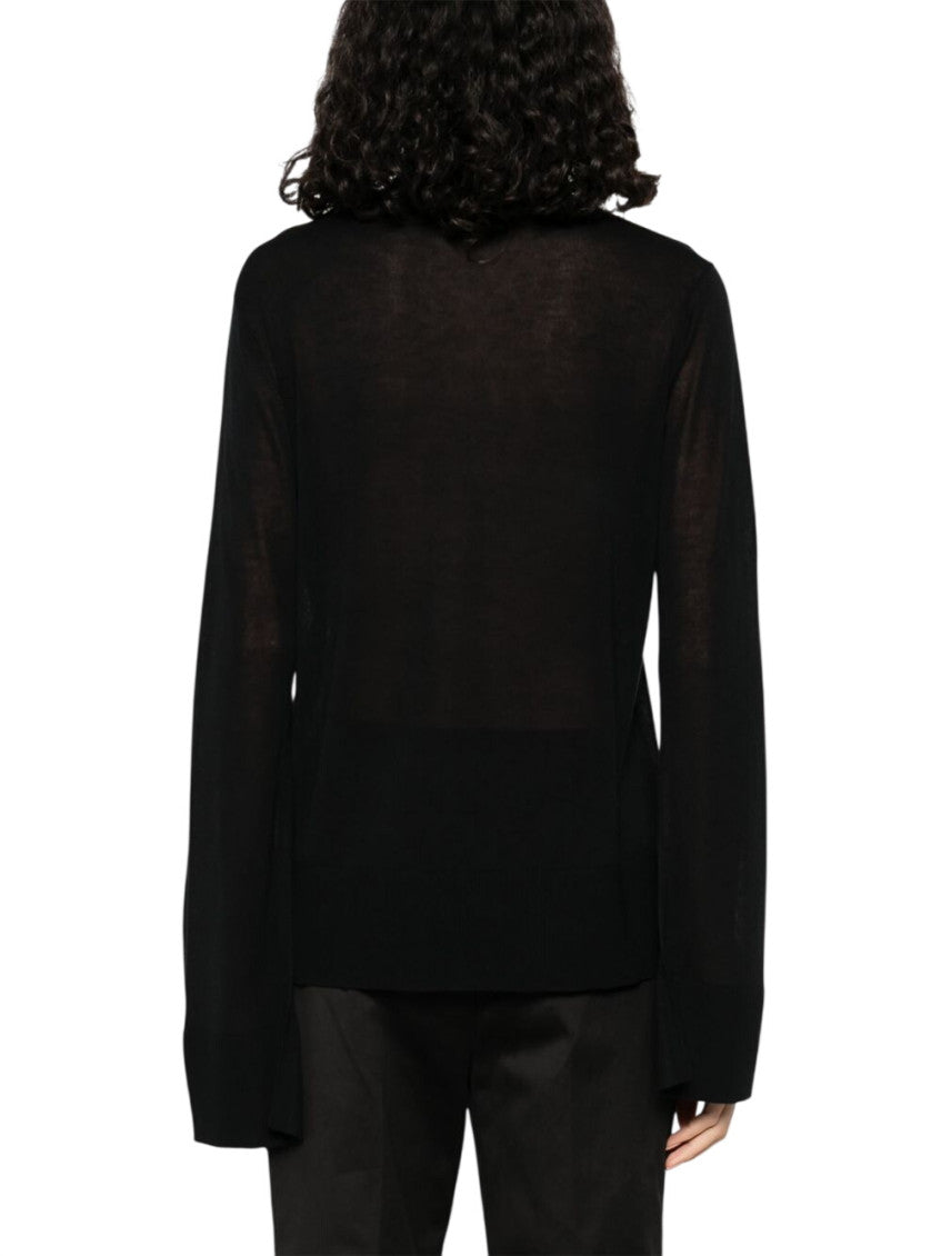 Black Solid Turtle Neck Sweater 3