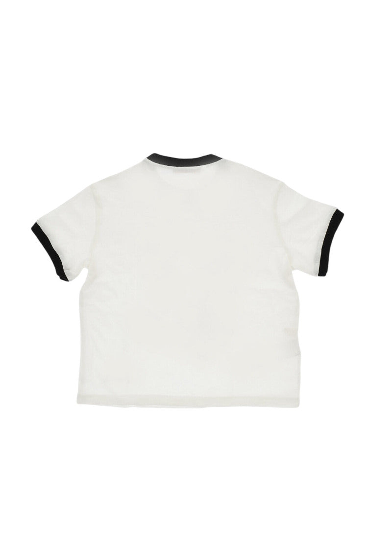 Girls White Floral T-Shirt 3