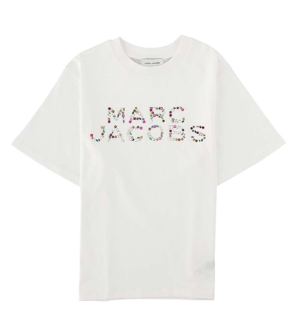 Girls White Logo T-Shirt 1