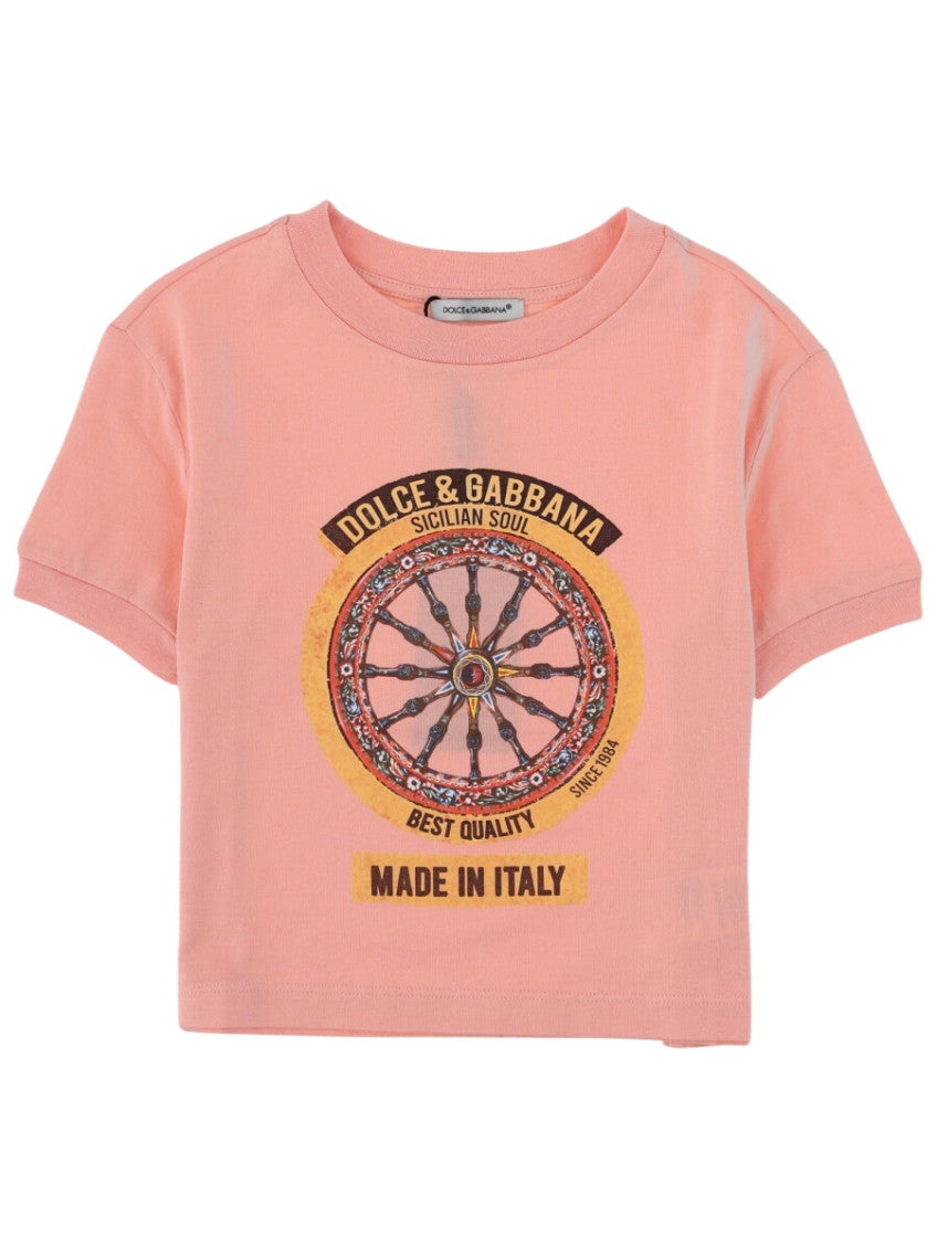 Girls Coral Graphic T-Shirt 1