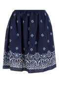 Multicolor Printed Knee Length Skirt 1