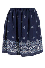 Multicolor Printed Knee Length Skirt 1