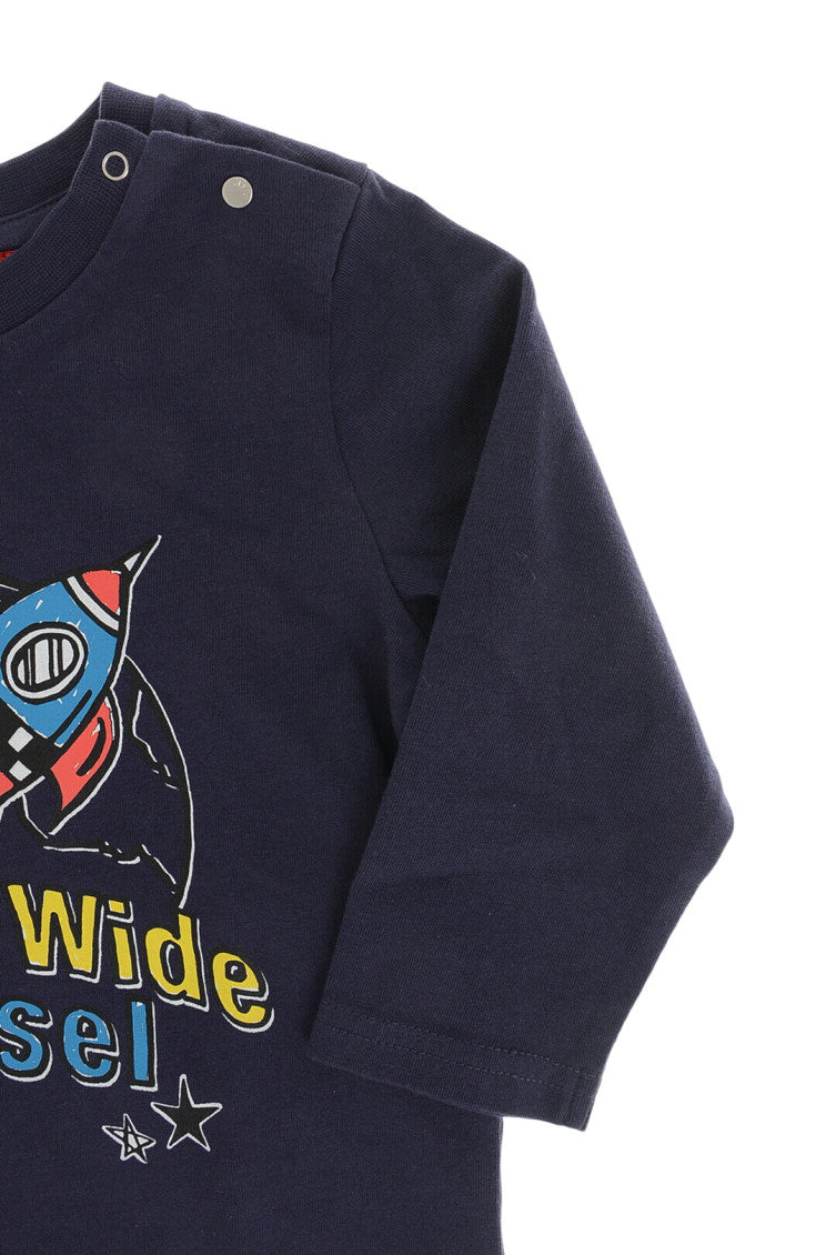 Baby Boys Blue Graphic T-Shirt 3