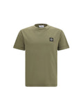 Green Solid Crew Neck T-Shirt 1