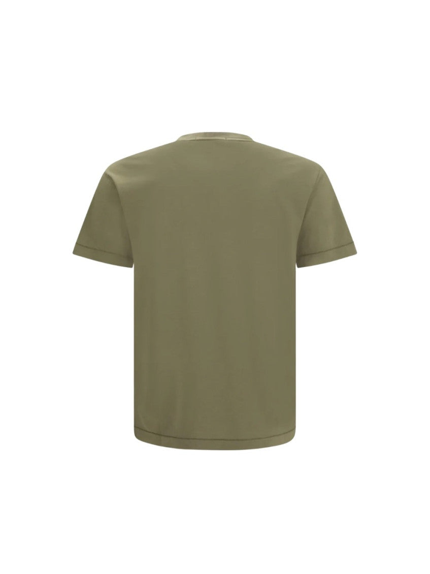 Green Solid Crew Neck T-Shirt 2