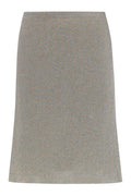 Grey Textured Mini Skirt 1