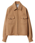 Light Brown Shirt Collar Jacket 1